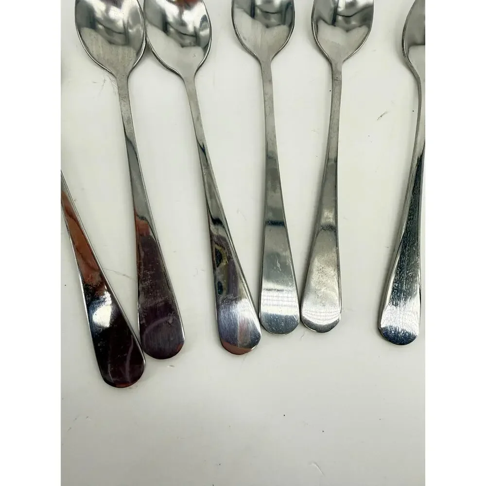 Stainless Steel Demitasse Espresso Spoons Lot 6 Replacement Coffee Flatware